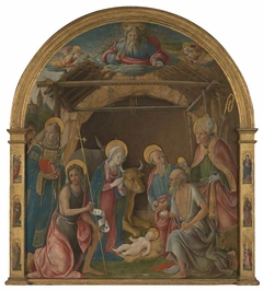 The Nativity with Saints by Pietro di Francesco degli Orioli