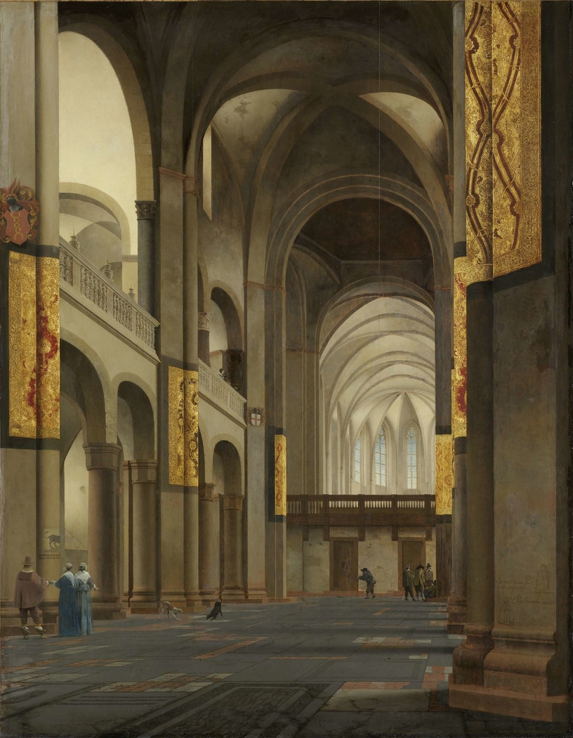 The Nave and Choir of the Mariakerk in Utrecht