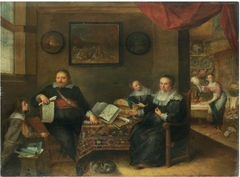 The Print Collector and His Family