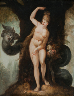 The Serpent tempting Eve (Satan's first address to Eve)