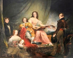 The Six Children of Charles John Herbert (1785-1823) and Louisa Middleton (1796-1828) by Richard Rothwell