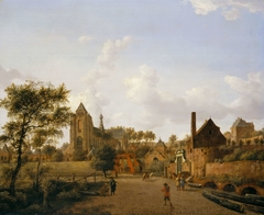 The South-West Approach to the Town of Veere with the Groote Kerk