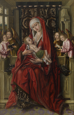 The Virgin Nursing the Child by Maestro de los Luna