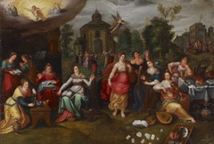 The wise and the foolish virgins by Pieter Lisaert