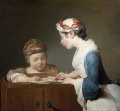 The Young Schoolmistress by Jean-Baptiste-Siméon Chardin