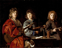 Three Young Musicians by Antoine Le Nain