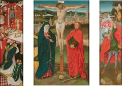 Triptych with the Crucifixion by Anonymous