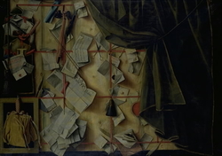 Trompe l'oeil of a Letter Rack with Proclamation by Frederik III
