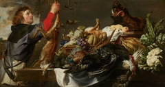 Still life with hunter by Frans Snyders