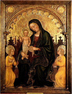 Madonna with Child and Two Angels by Gentile da Fabriano