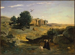 Hagar in the Wilderness by Jean-Baptiste-Camille Corot