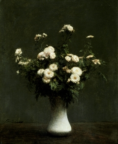 Vase of Chrysanthemums by Henri Fantin-Latour