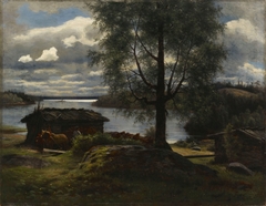 View from Aurejärvi lake in the Parish of Kuru by Fredrik Ahlstedt