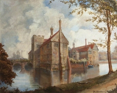 View of Baddesley Clinton from the North East by Rebecca Dulcibella Orpen