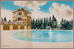 View of Ishratabad Palace by Mahmoud Saba