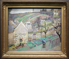 View of the Côte des Mathurins, Pontoise by Camille Pissarro