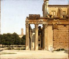 View of the Via Sacra, Rome by Christoffer Wilhelm Eckersberg