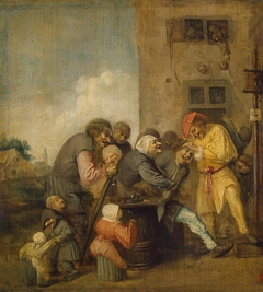 Village Charlatan (The Operation for Stone in the Head) by Adriaen Brouwer