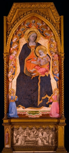 Virgin and Child Enthroned with Nineteen Angels