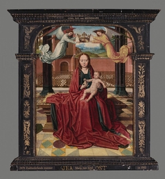 Virgin and Child in a Courtyard by anonymous painter