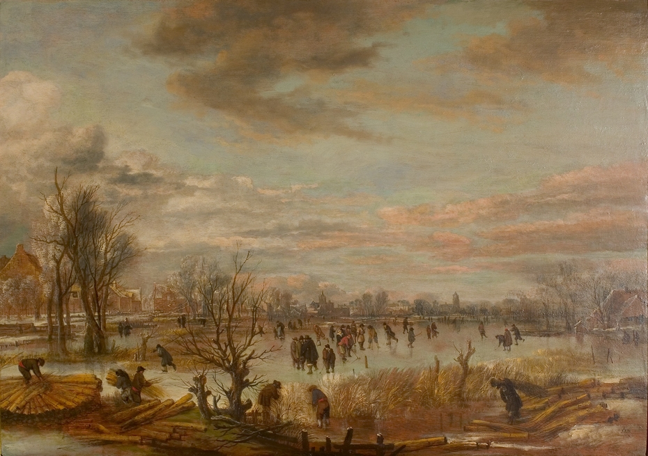Winter Landscape with Reed Cutters