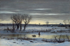 Winter Twilight Near Albany by George Henry Boughton