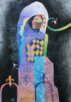 Woman in Composition  by Mazher Nizar