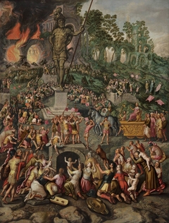Worship of the Statue of Nebuchadnezzar by Pieter Aertsen