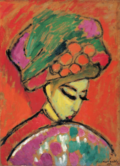 Girl with Flower hat (Wearing a Turban) by Alexej von Jawlensky