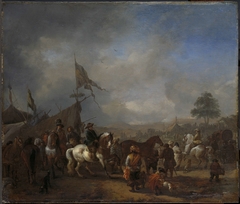 A Camp by Philips Wouwerman