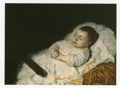 A child's deathbed portrait