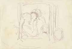 A Compositional Sketch - Three Figures - John Phillip - ABDAG014484.281