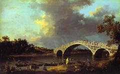 A View of Walton Bridge by Canaletto