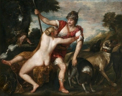 Adonis relinquishing Venus for the Hunt  ('The Rokeby Venus and Adonis')
