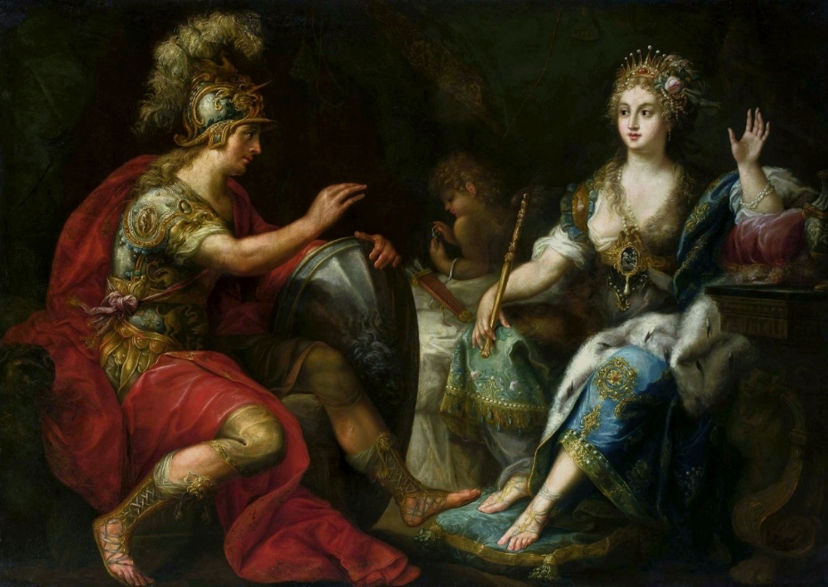 Aeneas and Dido.