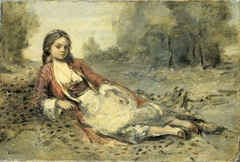 Algérienne by Jean-Baptiste-Camille Corot