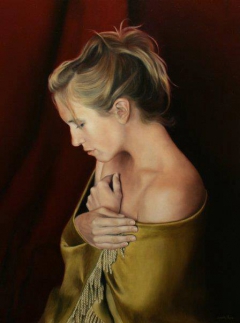 An Artist's Wife (Portrait of Leigh Ann) by James Van Fossan