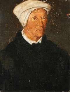 An Unknown Man in a White Cap by Flemish School