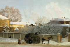 Annankatu on a Cold Winter Morning by Magnus von Wright