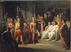 Anno 59. De Friese gezanten eisen een plaats tussen de Romeinse senatoren by Antonie Frederik Zürcher