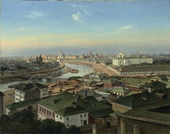 Ansichten von Moskau mit dem Kreml by Hubert Sattler