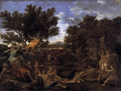Apollo in Love with Daphne by Nicolas Poussin
