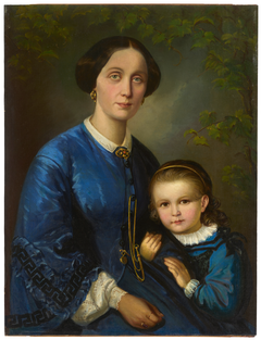 Artist’s Wife with her Small Daughter by Dominik Weber
