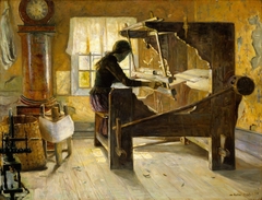 At the Loom by Gustav Wentzel