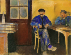 At the Wine Merchant's by Edvard Munch