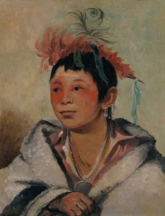 Aú-nah-kwet-to-hau-páy-o, One Sitting in the Clouds, a Boy by George Catlin