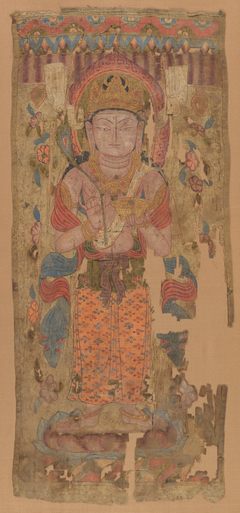 Banner with Bodhisattva, possibly Mahamayuri by anonymous painter