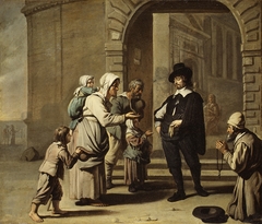 Beggars at a Doorway by Master of the Béguins