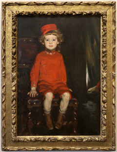 Boy in red by Arthur Kampf