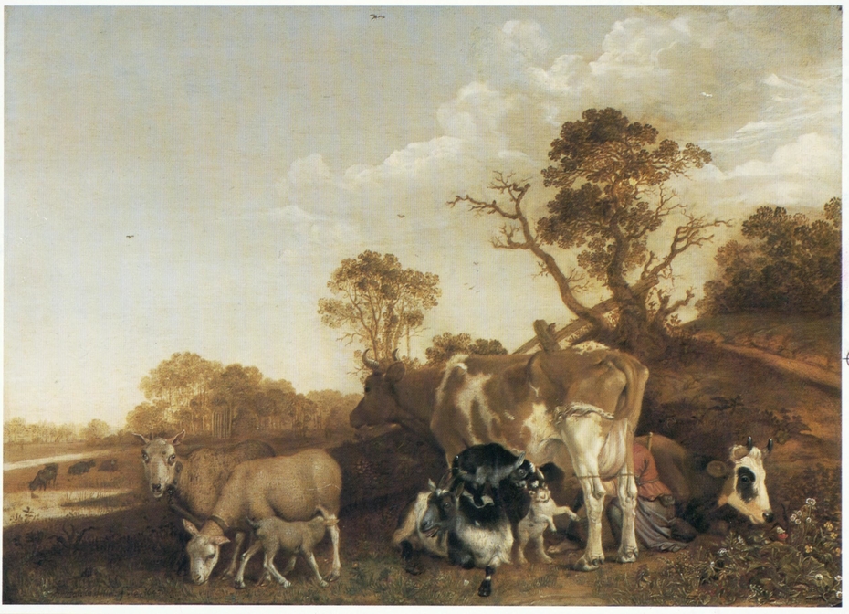 Cattle with a Milkmaid
